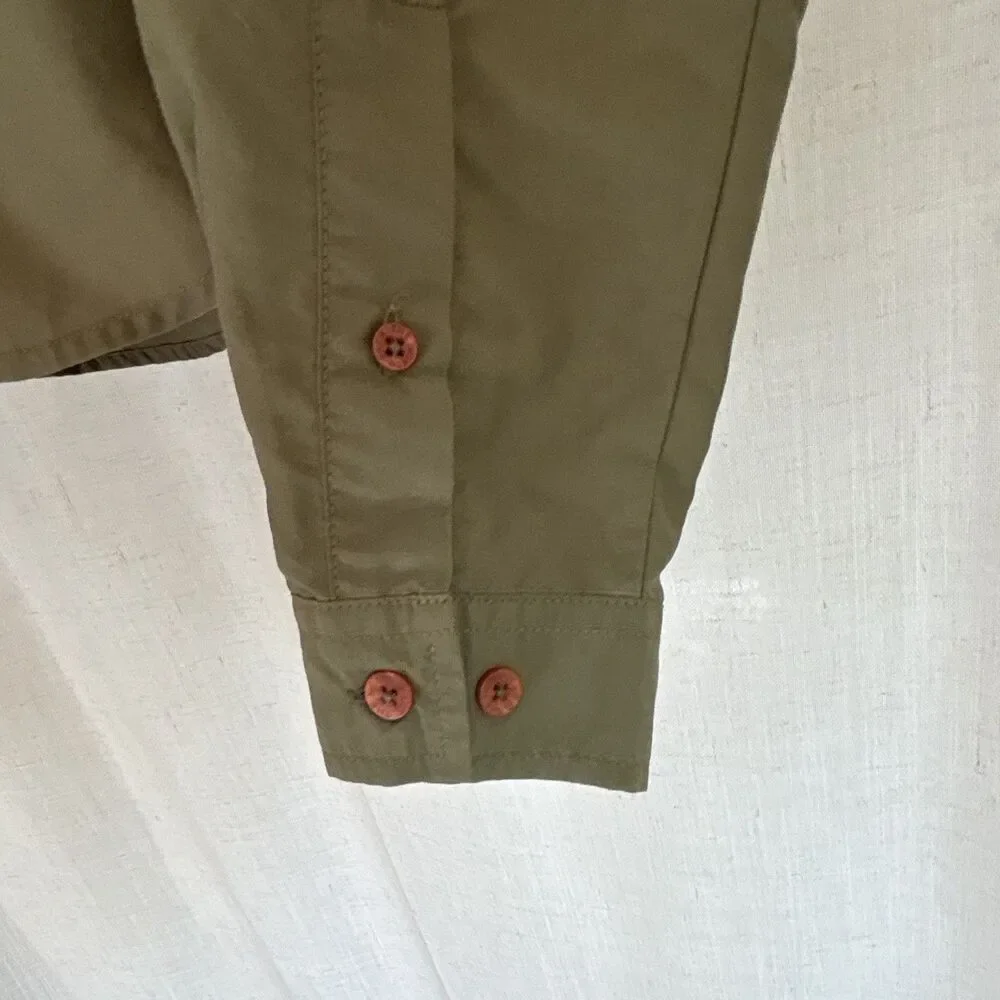 The North Face Women’s Green Breathable Button-Up Shirt Long Sleeve XS/TP - Picture 7 of 16